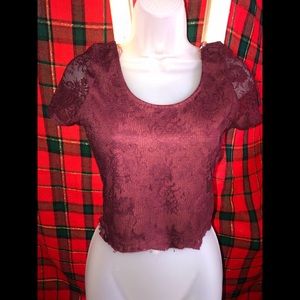 Lace crop top